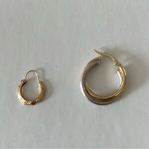 14K Gokd earrings mismatch 1.64 grams